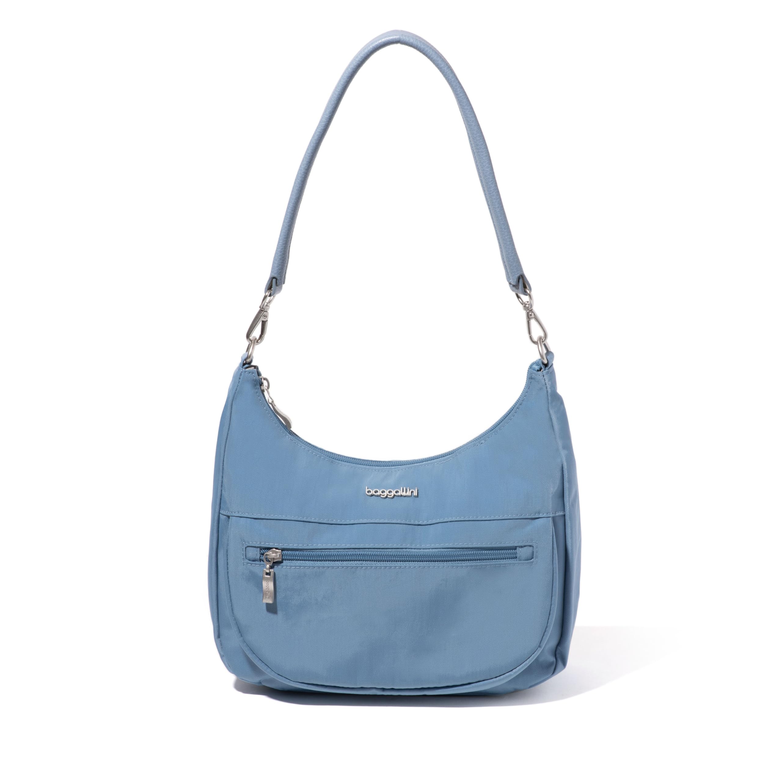 Baggallini Modern Pocket Half Moon Crossbody Bag - Stylish & Functional for Travel, Work & Everyday Use