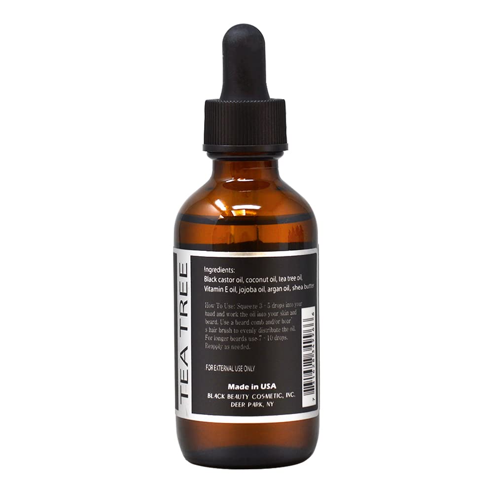 Jamaican Wild Beard Growth Oil - 2oz for Longer & Thicker Black Beards | Natural Grooming & Styling for Men