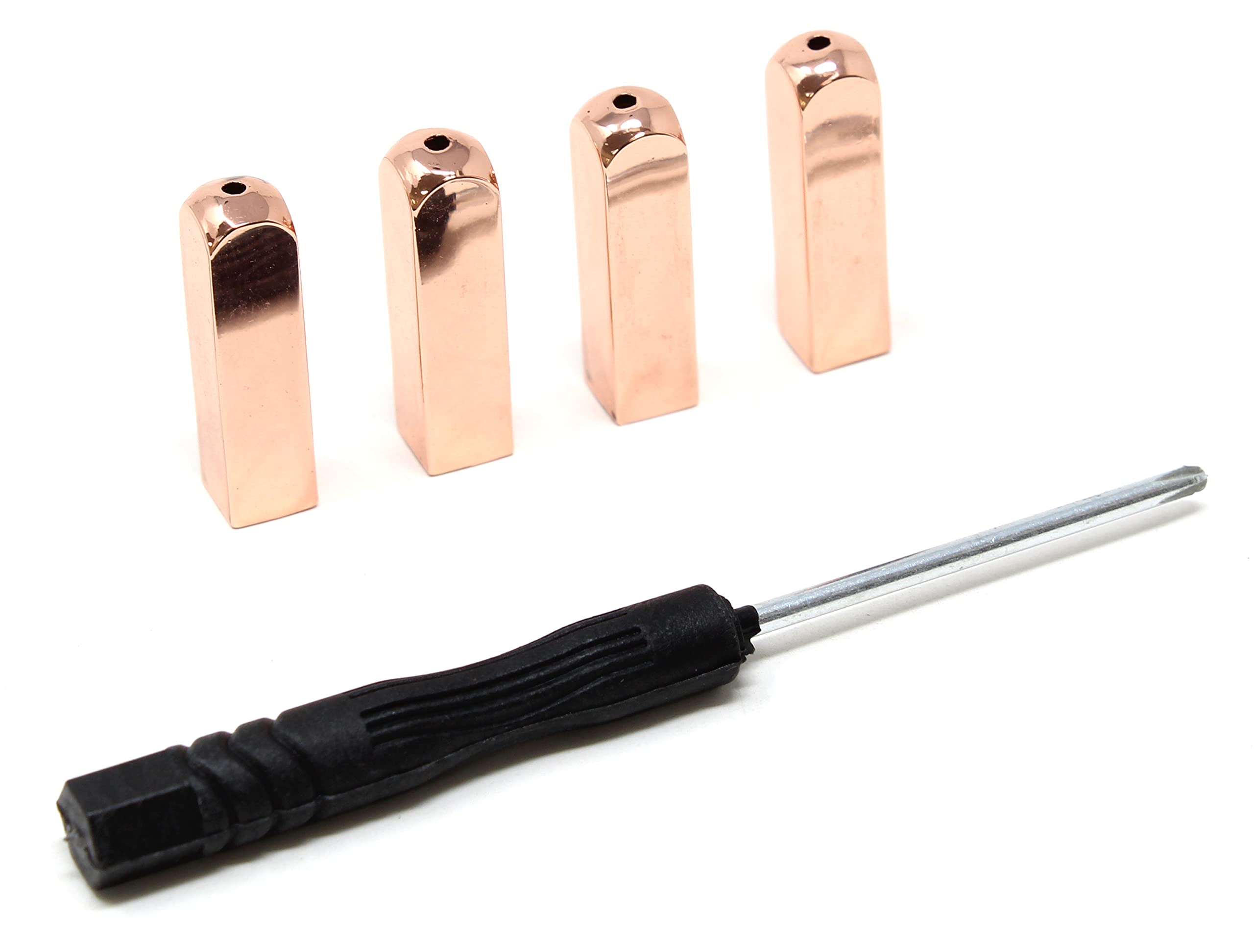 Metal Aglets Shoelace Tips - Set of 4 Durable Tips with Screws & Screwdriver - Perfect for Sneakers, Boots & Outdoor Gear Repair