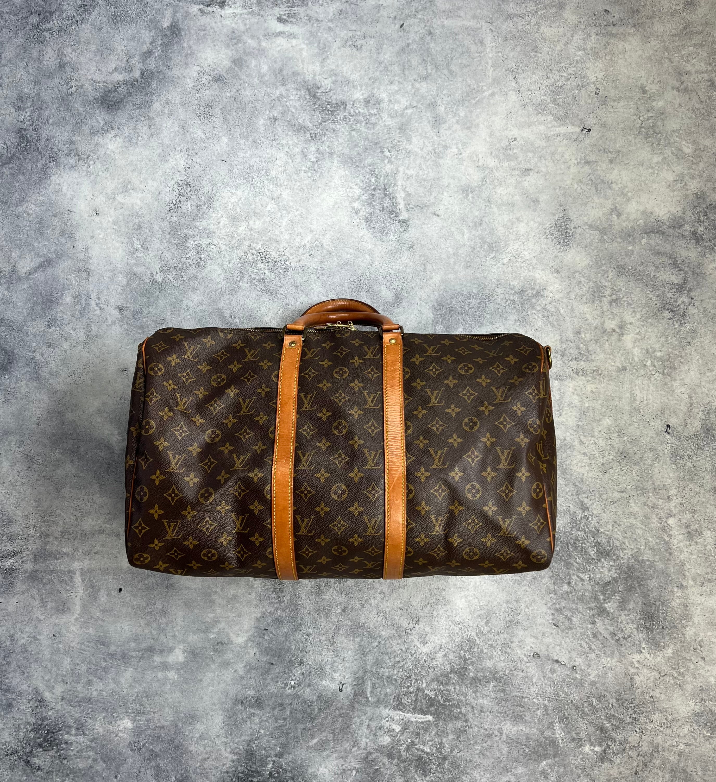 Authentic Louis Vuitton Vintage Bandouliere 50 Crossbody Bag - Luxury Leather Shoulder Bag for Women - Perfect for Travel, Work & Everyday Use