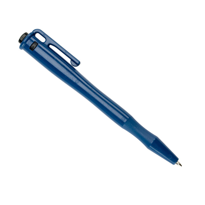 Retrievable Metal Detectable Pen - Non-Retractable Black Ink (25 Pack) - Ideal for Food Processing, Pharmaceutical & Industrial Safety Compliance