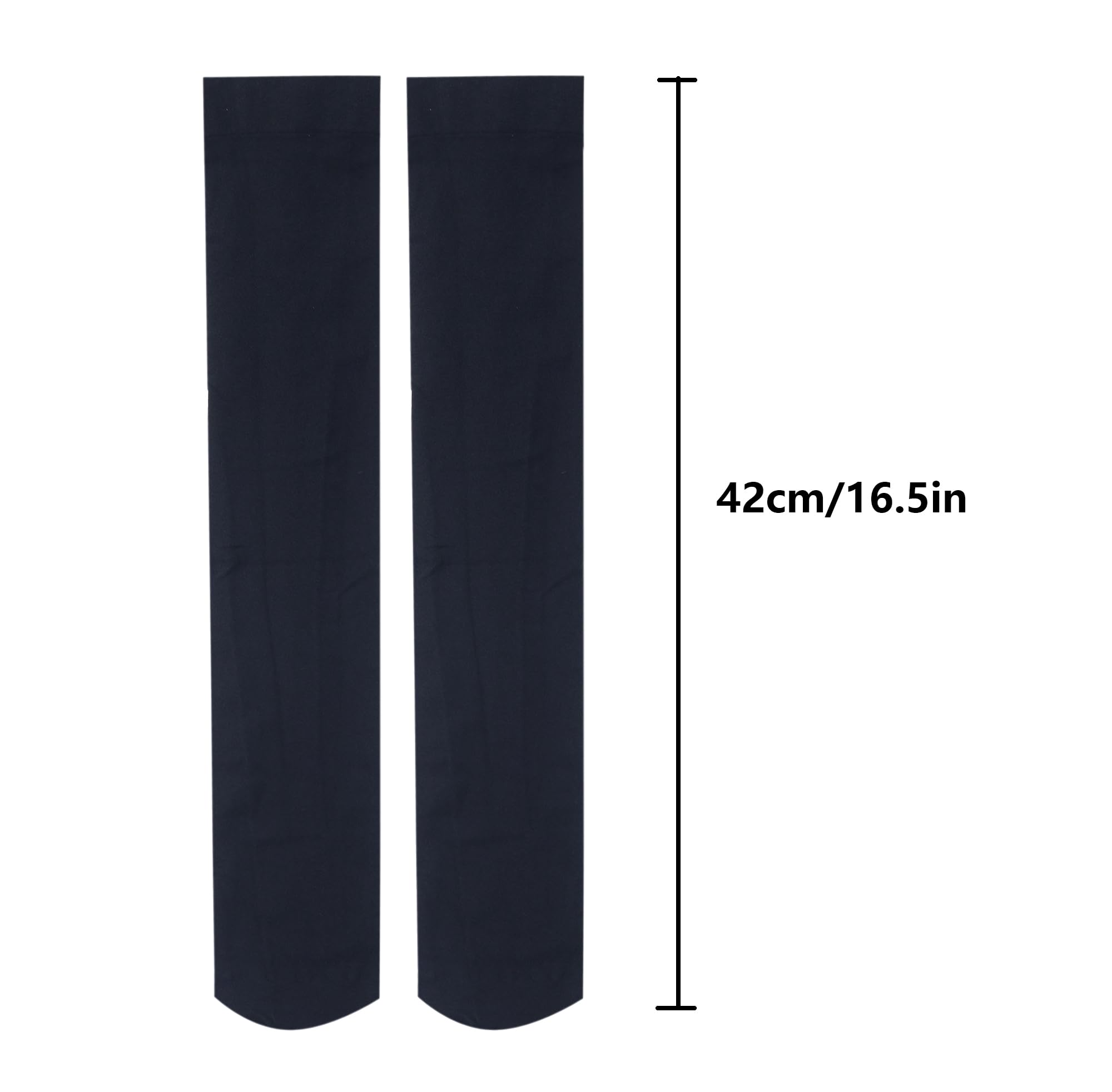 Bestjybt 3 Pairs Women's Opaque Knee High Socks - Stretchy Nylon Trouser Socks for Work, Office & Everyday Wear