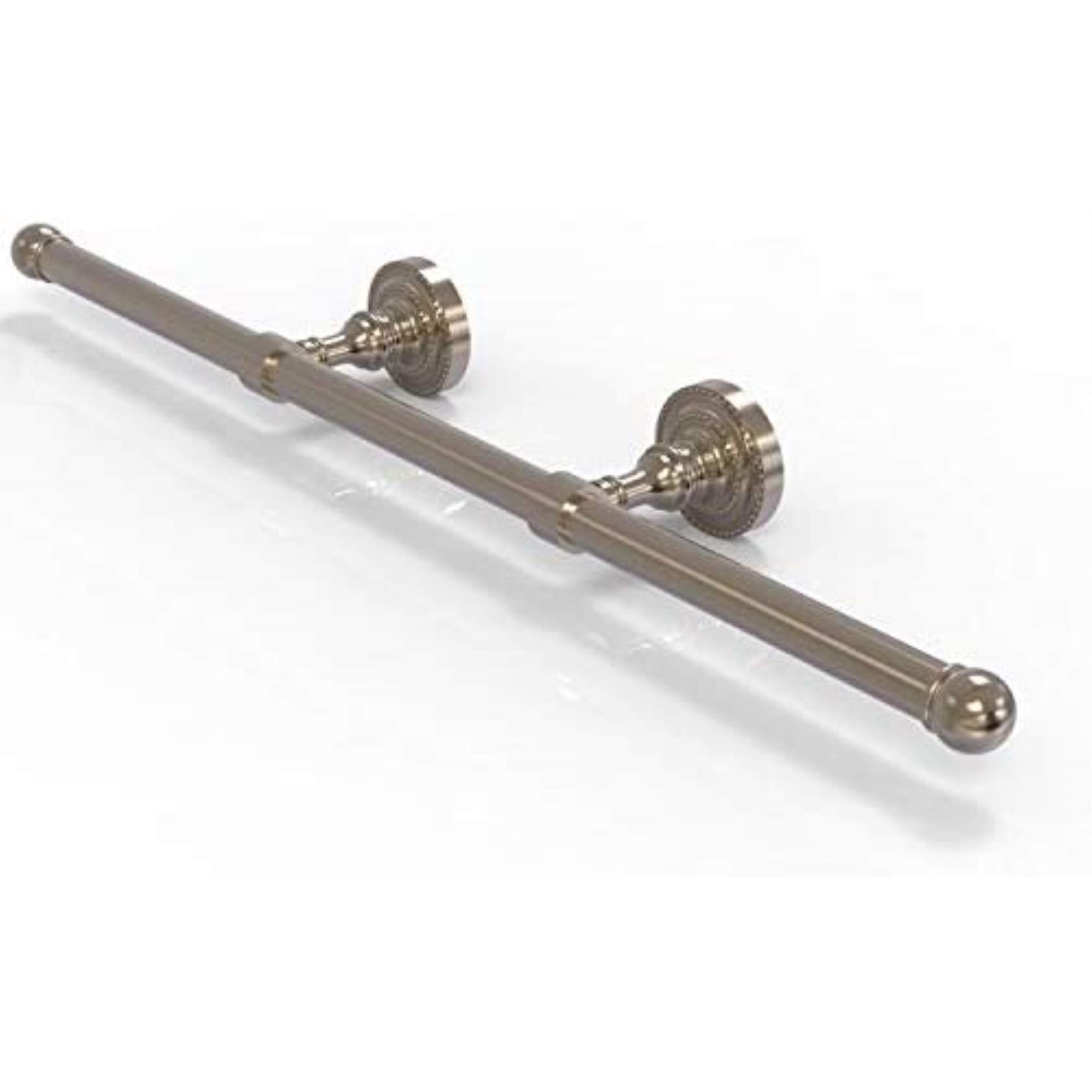 Allied Brass DT-GT-3-PEW Dottingham Collection Antique Pewter Wall Mounted Horizontal Guest Towel Holder - Perfect for Bathroom, Powder Room & Guest House Decor
