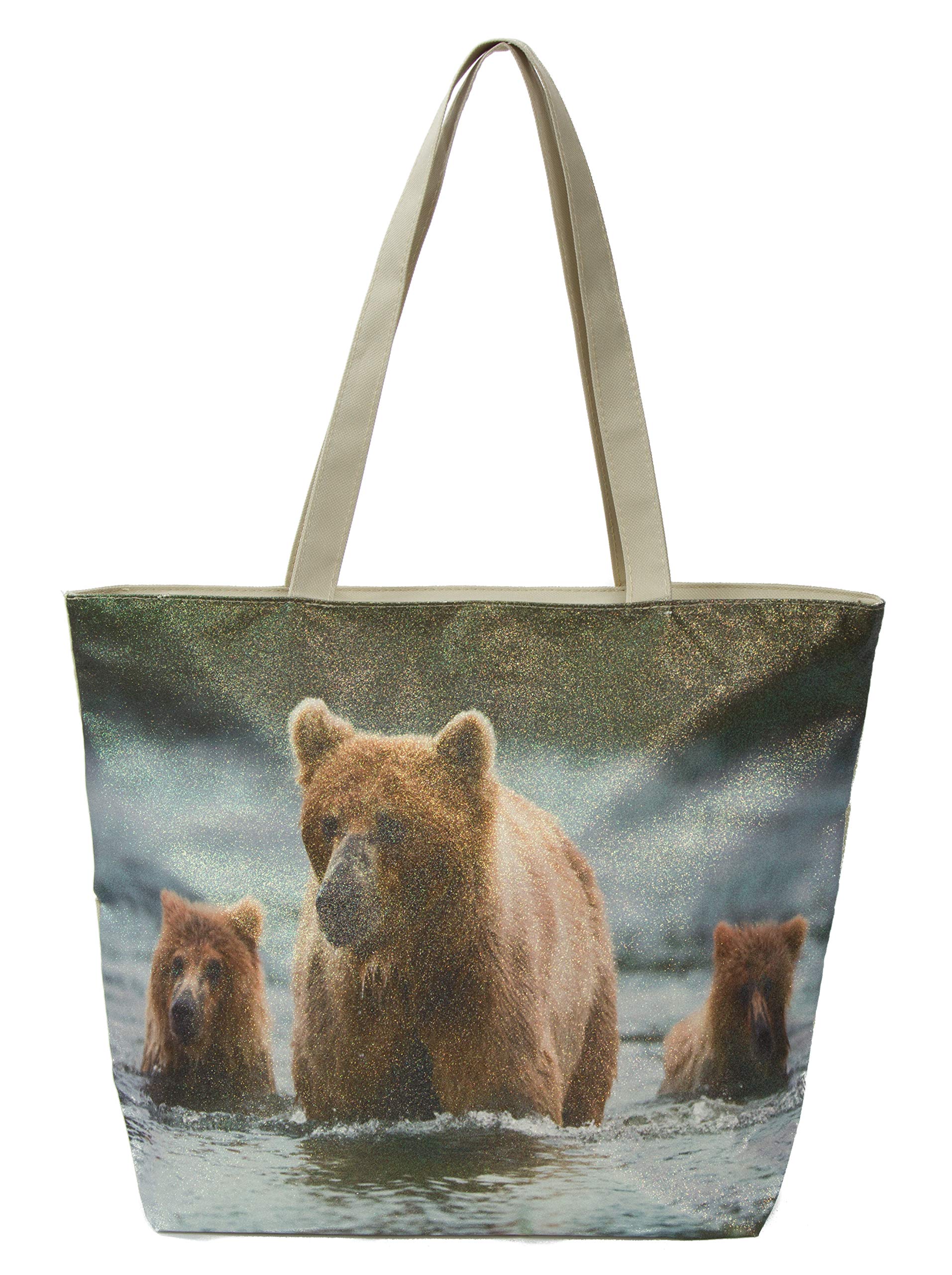 Waterproof Tote Bag for Women - Lightweight Travel Beach Bag with Zipper Pockets - Perfect for Shopping, Gym, Work & Vacation