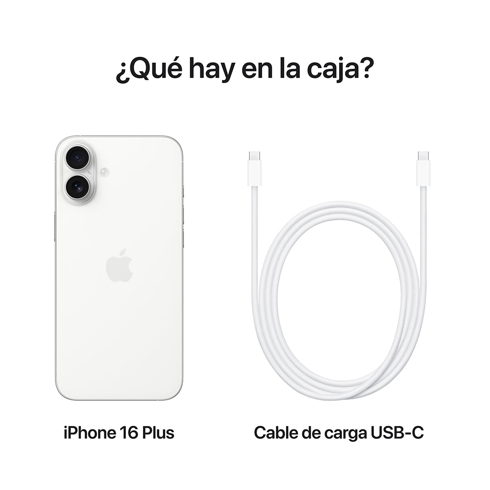 iPhone 16 Plus 128GB Smartphone - White | 6.7