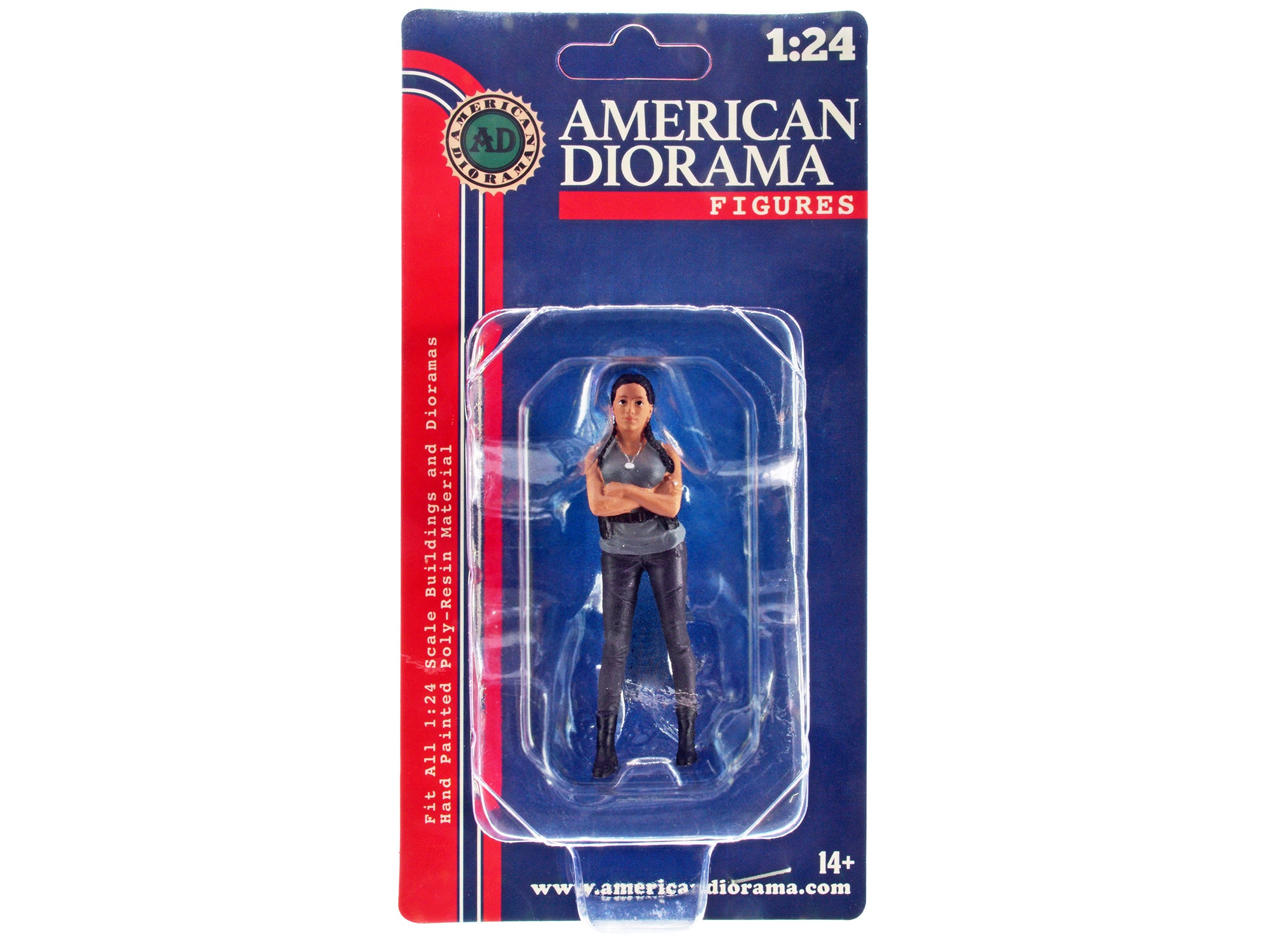 American Diorama 1/24 Scale Car Meet 3 Figurine Set - Realistic Miniature Figures for Diecast Model Displays, Diorama Scenes & Collectors Showcases