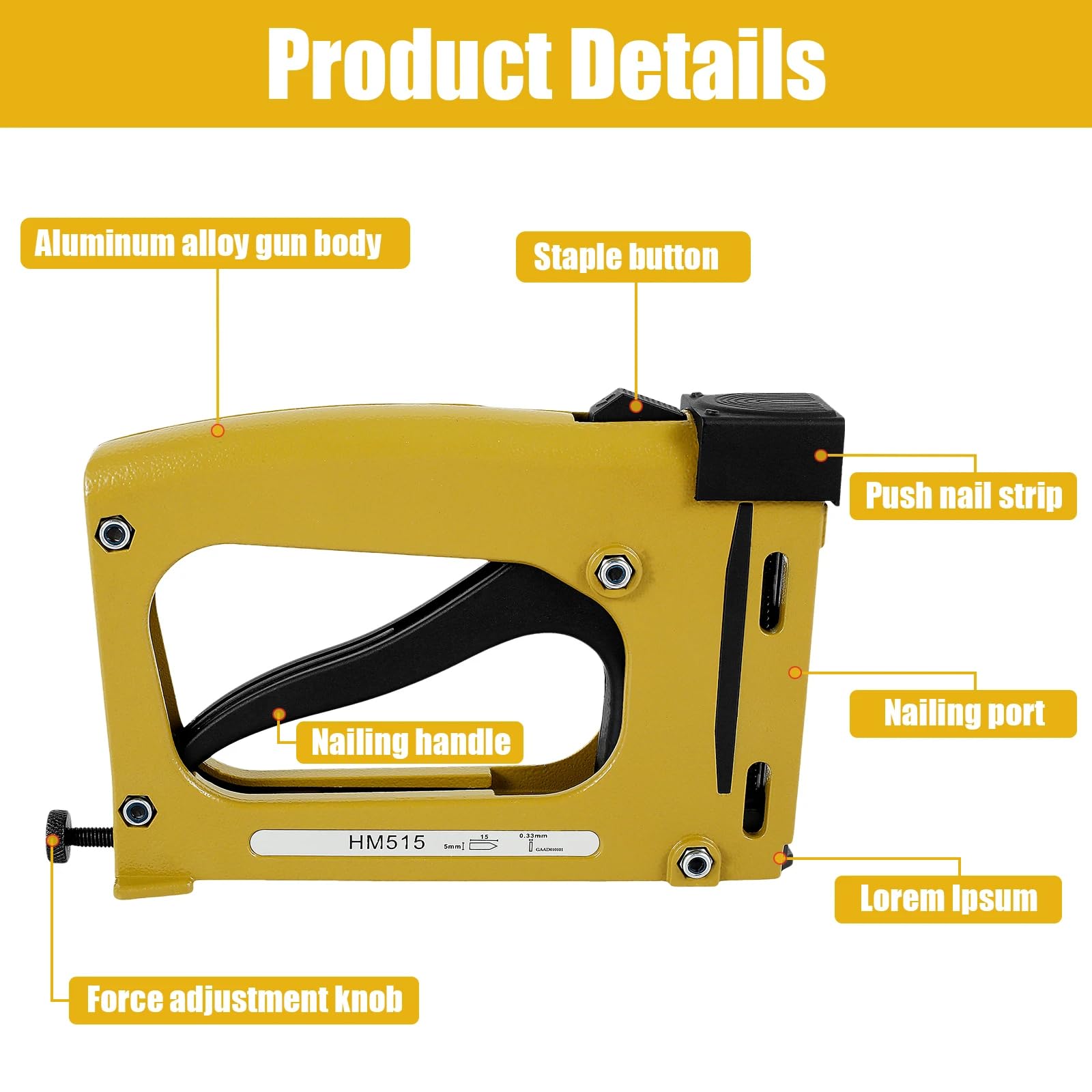 Professional Picture Frame Stapler with 2000 Refill Points - Heavy Duty Point Driver for Framing Paintings, Photos & Artwork - Essential Framing Supplies for Artists & DIY Projects - Perfect for Home Decor, Gallery Displays & Picture Hanging