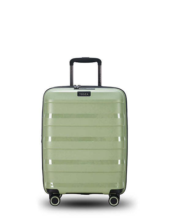 Tosca Comet 20 Inch Small Spinner Luggage - Lightweight Carry-On Suitcase with 360° Wheels, Sage Green | Perfect for Business Travel & Weekend Getaways