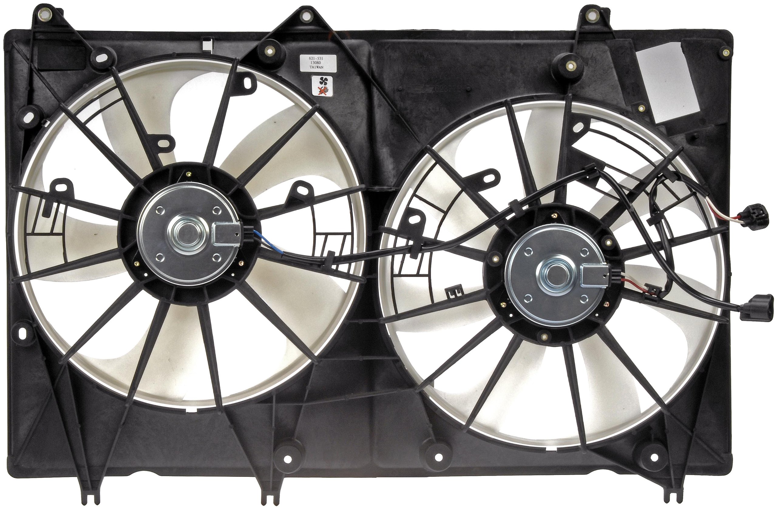 Dorman 621-531 Engine Cooling Fan Assembly Replacement for Toyota Camry, Corolla, RAV4 - High Performance Cooling System Part for Hot Weather & Heavy Traffic Driving