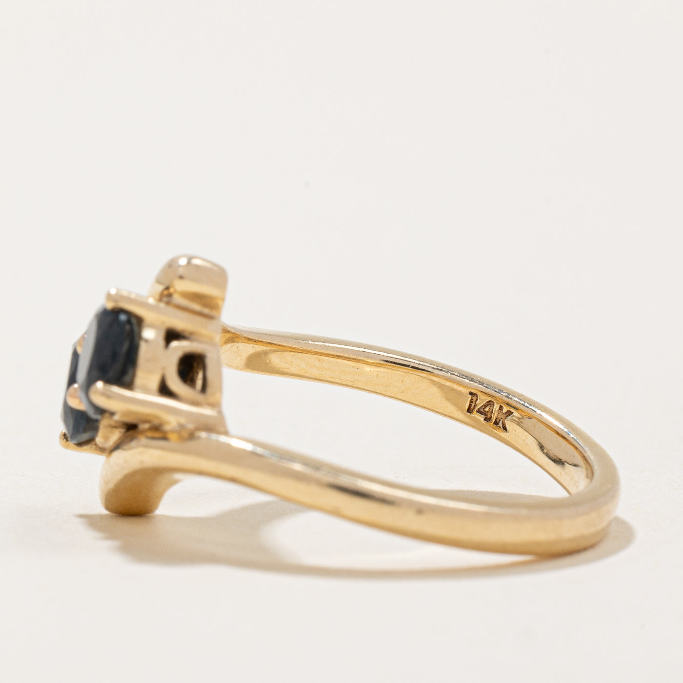 1.20ctw Genuine Sapphire Bypass Ring - Size 5.75 | Elegant Blue Gemstone Jewelry for Women | Perfect for Engagement, Anniversary & Special Occasions