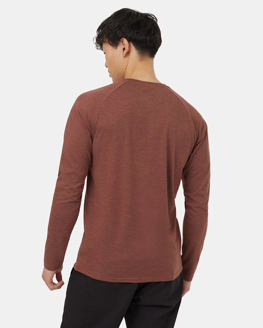 Classic Men's Henley Long Sleeve Shirt - Comfortable Cotton Casual Wear for Everyday & Outdoor Activities