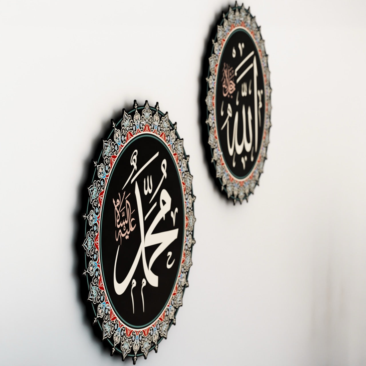 Islamic Wall Clock with Ayatul Kursi Calligraphy - Elegant Muslim Home Decor for Prayer Room, Mosque & Islamic Gift Giving