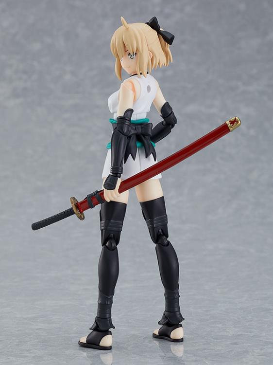 Fate/Grand Order Figma #521 Saber Okita Souji Action Figure - Anime Collectible for Display & Cosplay