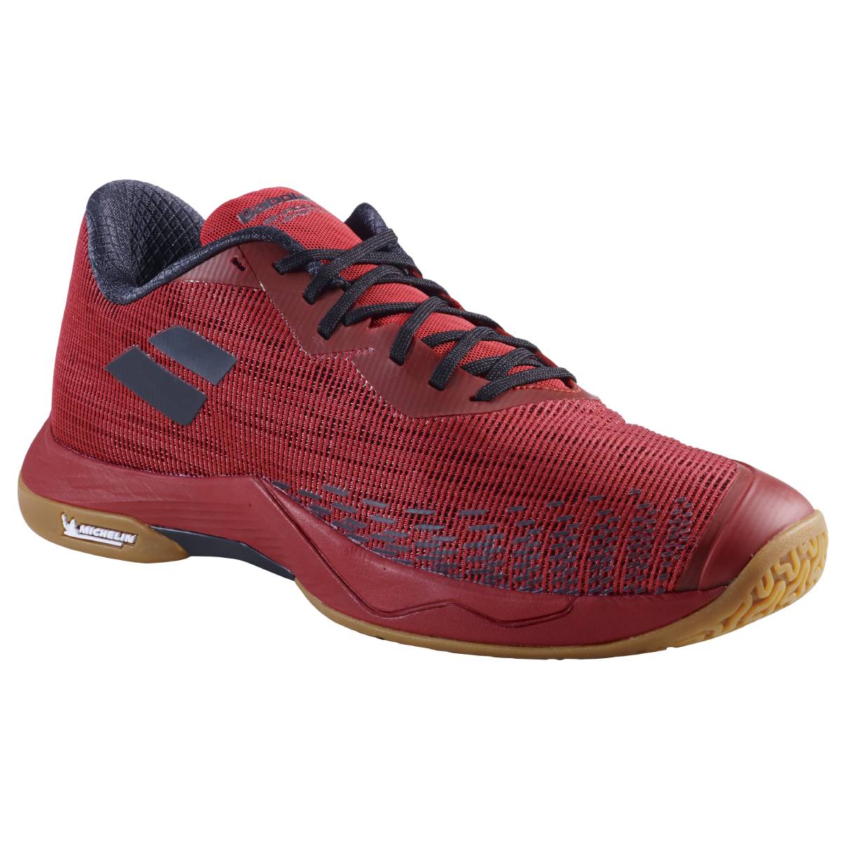Babolat Shadow Spirit Men's Indoor Court Shoes for Badminton & Volleyball - Lightweight Tennis Shoes with Cushioning (Poppy Red/Black) - Perfect for Indoor Sports & Gym Training