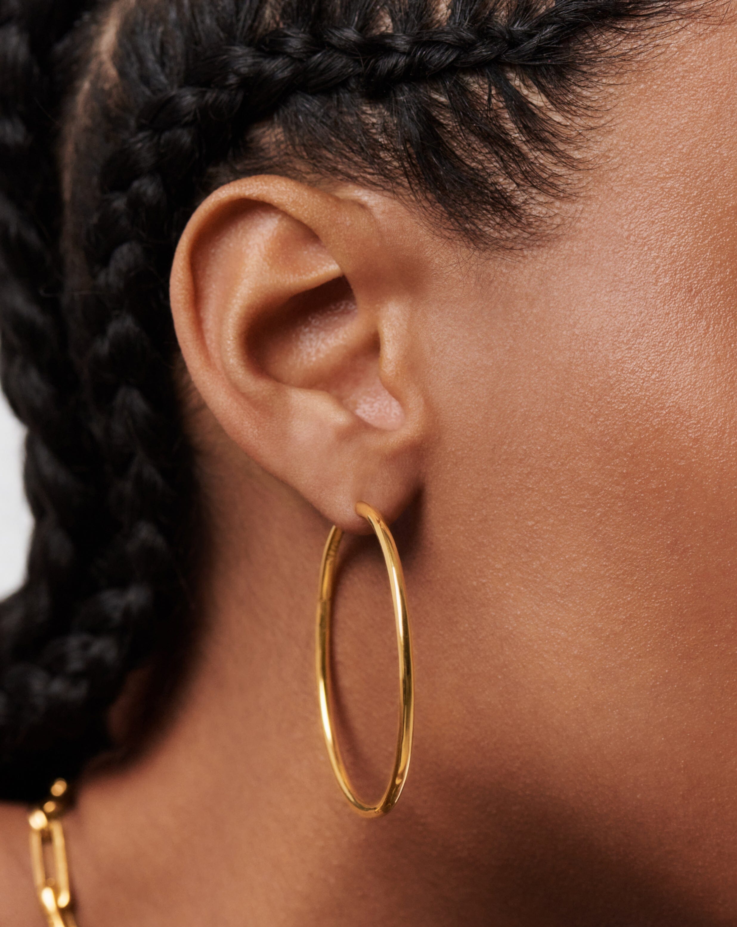 18k Gold Vermeil Classic Oversized Hoop Earrings for Women - Trendy Statement Jewelry for Parties, Weddings & Everyday Wear