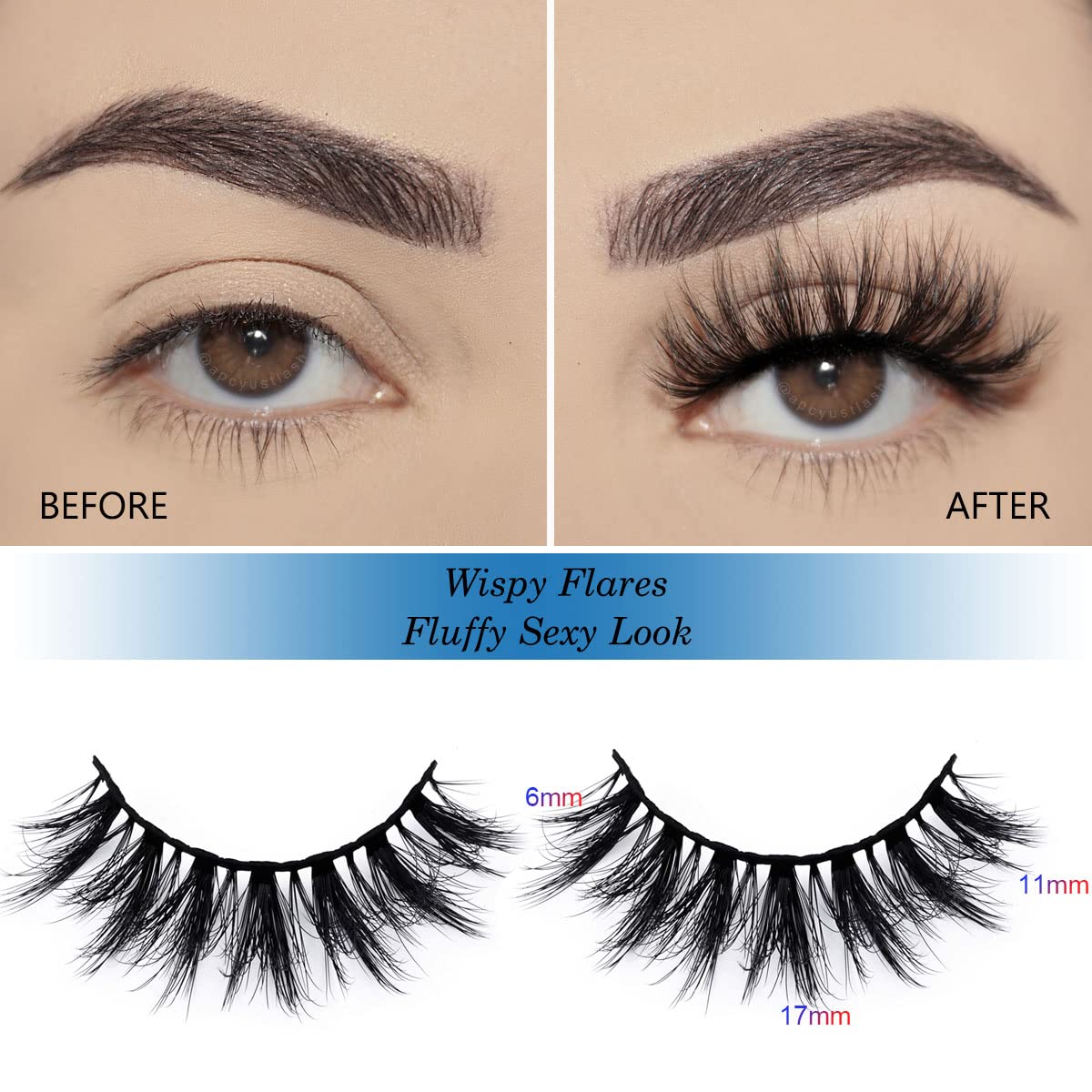 3D Mink False Eyelashes 10 Pairs - 5 Styles Fluffy Wispy Lashes for Volume & Length | Wholesale Bulk Eyelash Extensions with Individual Case | Perfect for Daily Wear, Parties, Weddings & Special Occasions