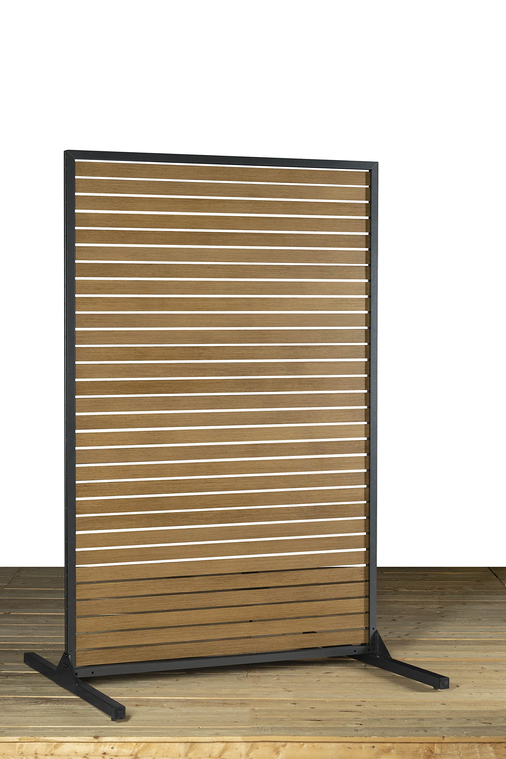 Sojag 099-9167528 Outdoor Privacy Screen and Slat Panel Wall - Woodlike Finish for Patio, Deck, and Garden Privacy Protection | Weather-Resistant & Durable Design