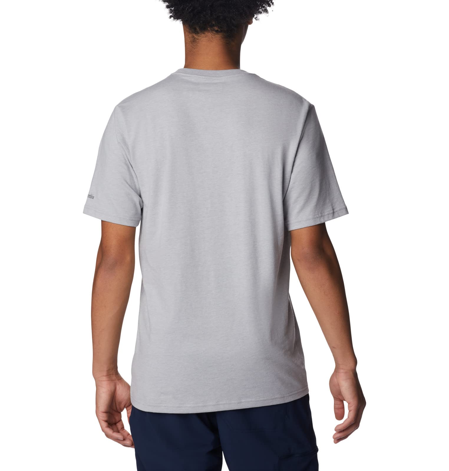 Columbia Men's CSC Basic Logo Short Sleeve T-Shirt - Comfortable Cotton Casual Tee for Outdoor Activities & Everyday Wear - Columbia Grey/Heather - Size 3X Big & Tall