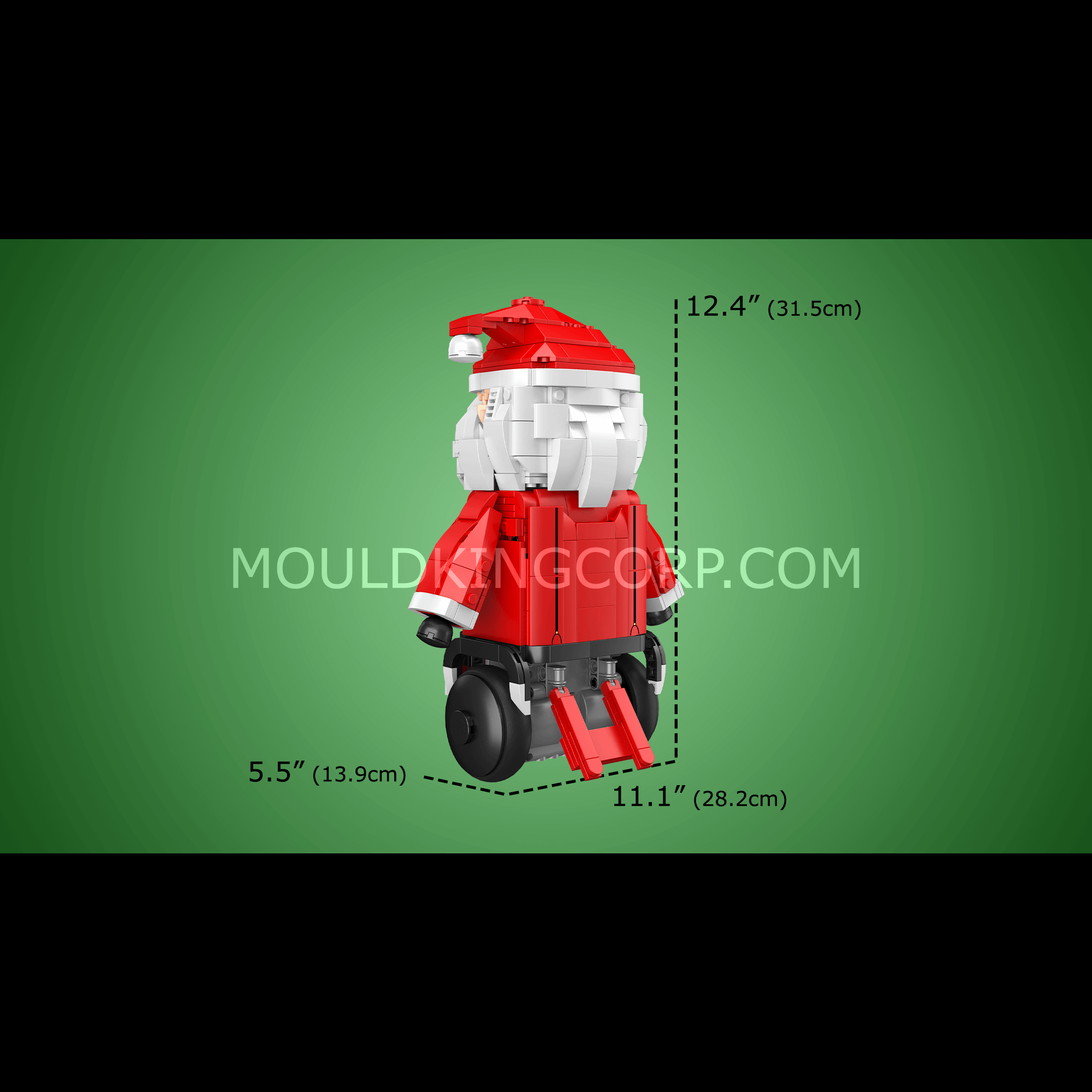 Mould King 13116 Remote Control & Programmable Santa Claus Building Blocks Toy Set - 666 PCS STEM Educational Gift for Kids | Christmas Decoration, Holiday Play, Creative Construction Fun