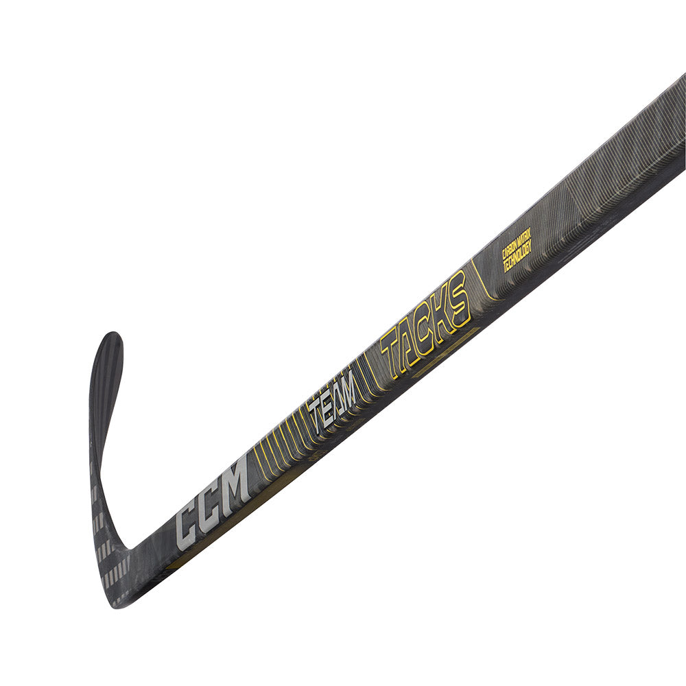 CCM Tacks Team 2022 Intermediate Ice Hockey Stick - Lightweight Carbon Composite Shaft for Youth & Adult Players - Perfect for Practice, Training & Competitive Games