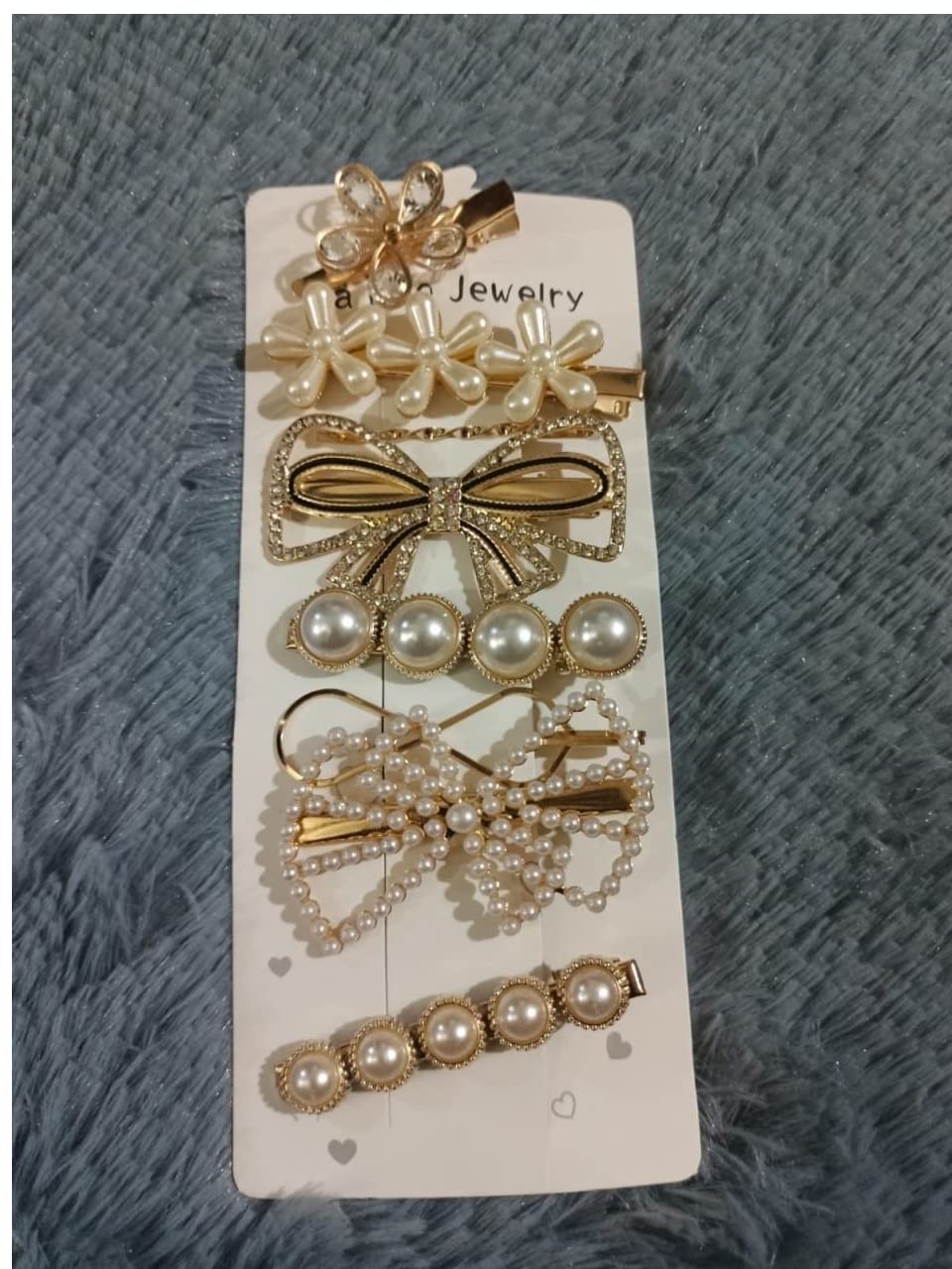 LOCANS Hair Clips for Women & Girls - Decorative Flower Hair Pins for Long & Short Hair, Bun Hairstyles - Wedding & Bridal Hair Accessories | Perfect for Bridal Shower, Prom & Special Occasions