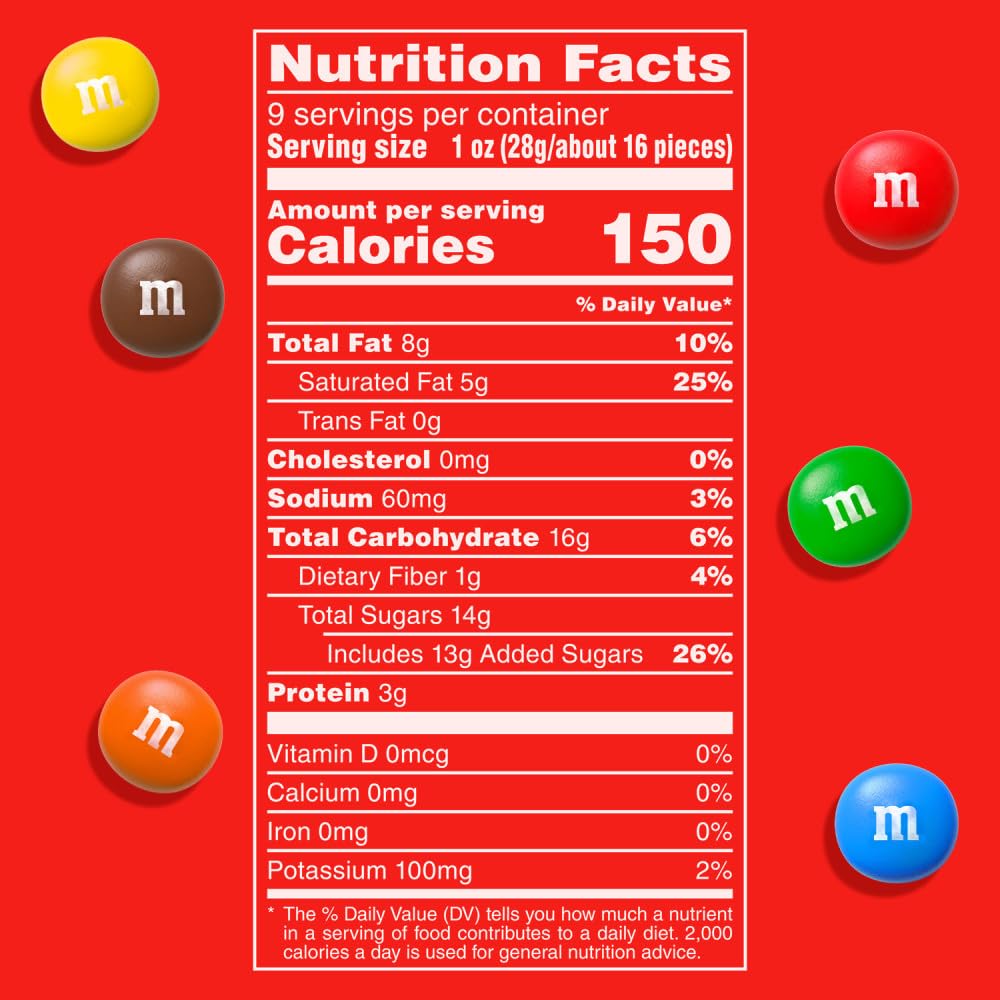 M&M'S Peanut Butter Milk Chocolate Candy - 9 oz Sharing Size Bag | Bulk Candy for Parties, Office Snacks & Halloween Treats