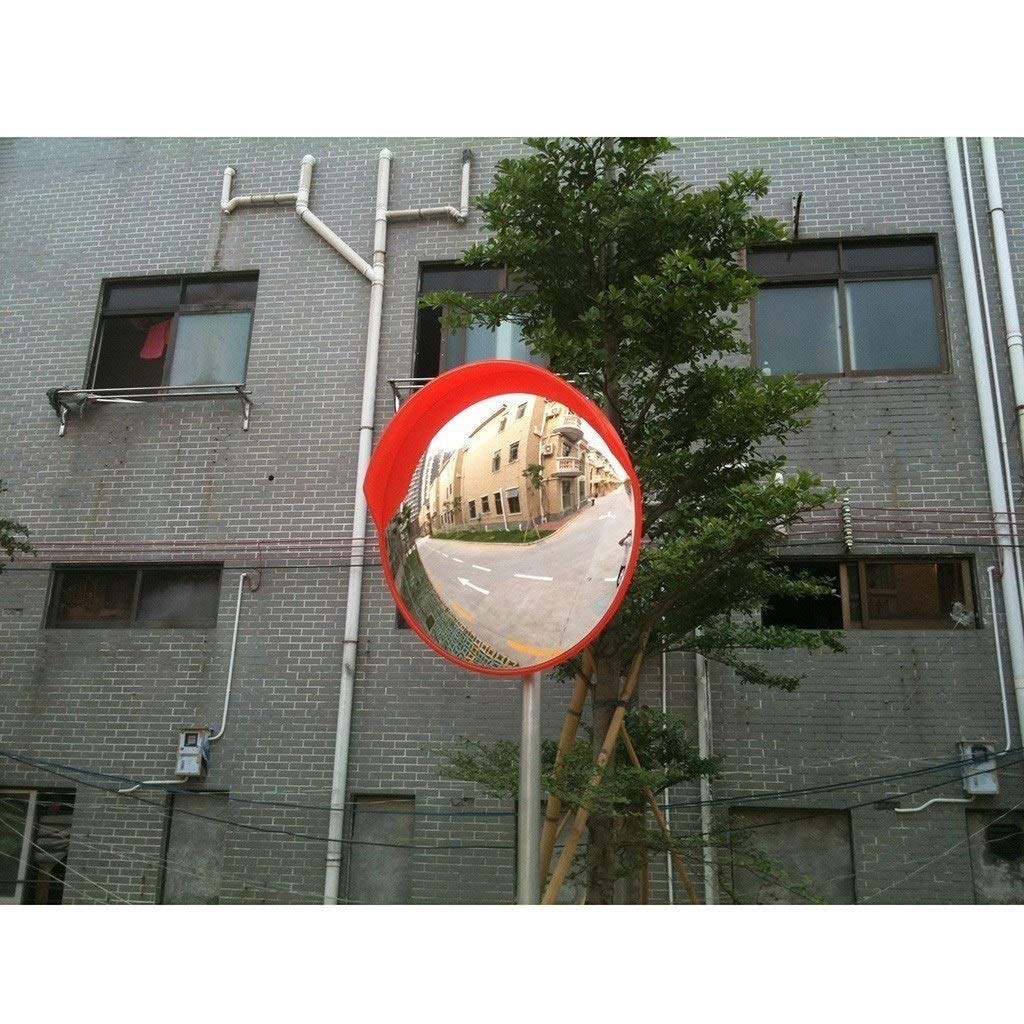 30-100CM Concave Convex Safety Mirror - Durable, Portable, Anti-Theft Traffic Mirror with Undistorted View (100CM Size) for Parking Lots, Driveways & Warehouse Safety
