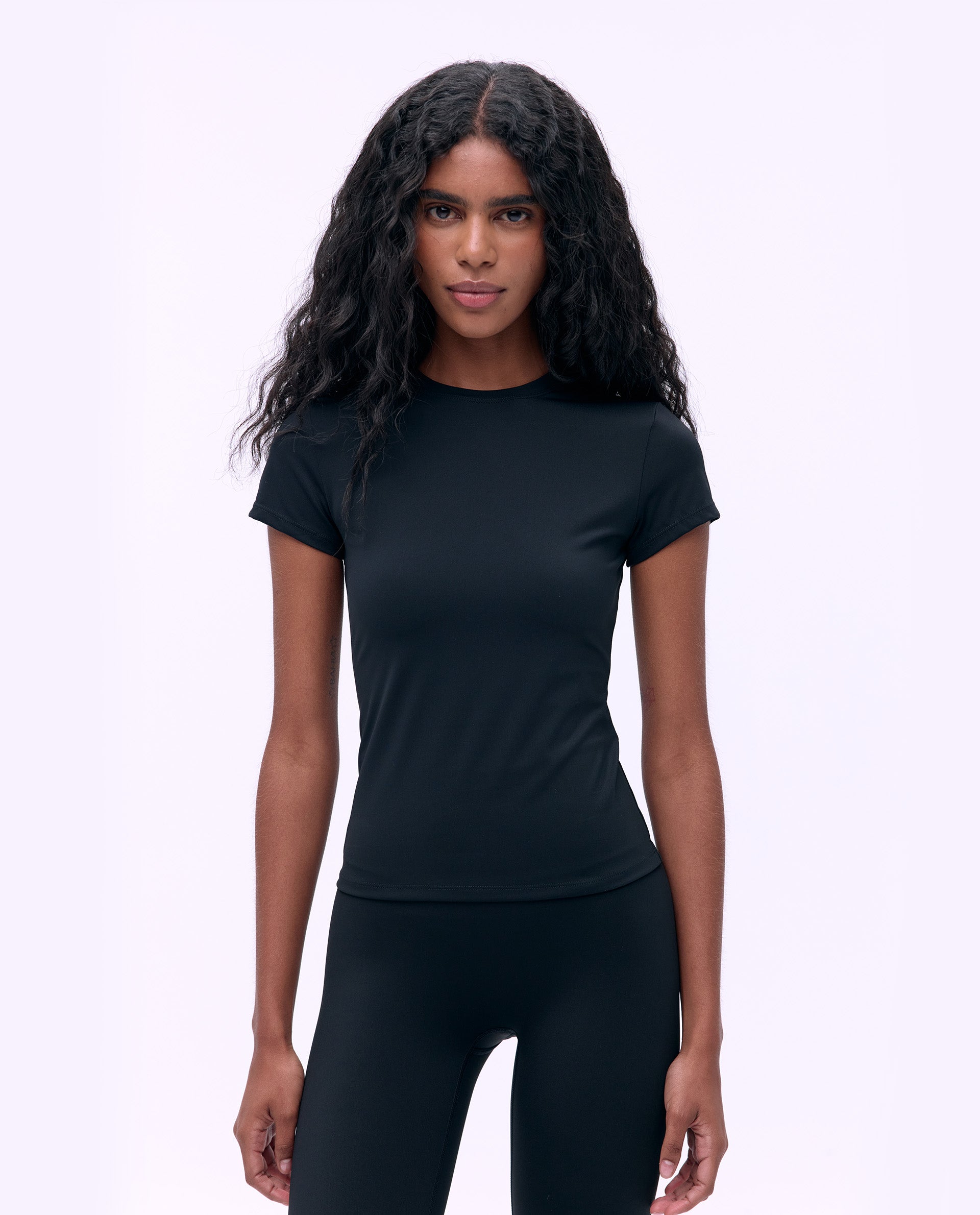 Ultimate Short Sleeve T-Shirt for Women - Soft Cotton Comfort Fit Black Top - Perfect for Casual Wear, Gym & Summer Outfits
