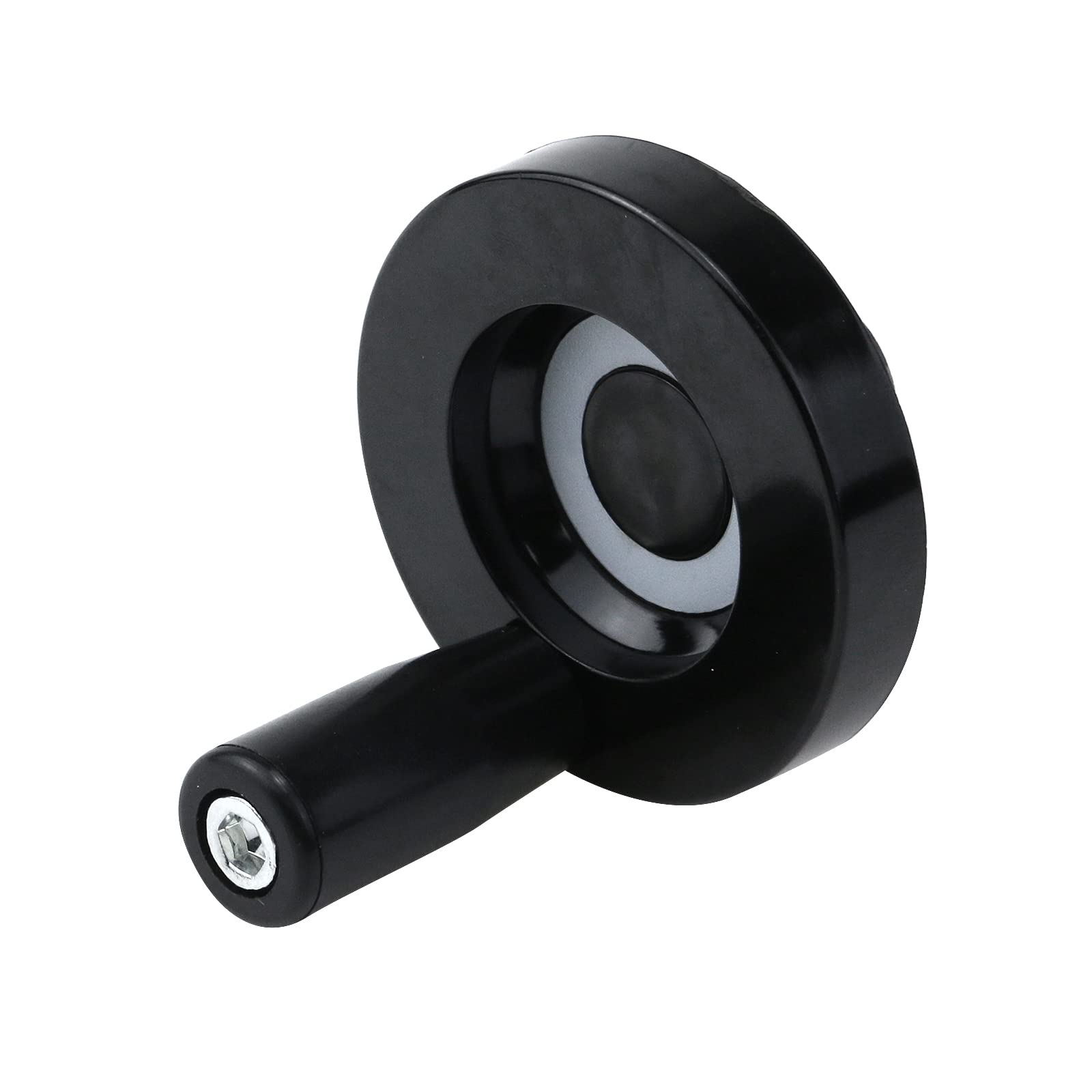 2PCS Hand Crank Revolving Handle 63x8mm M6 Thread Hand Wheel for Lathe, Milling Machine, Grinder (2.48