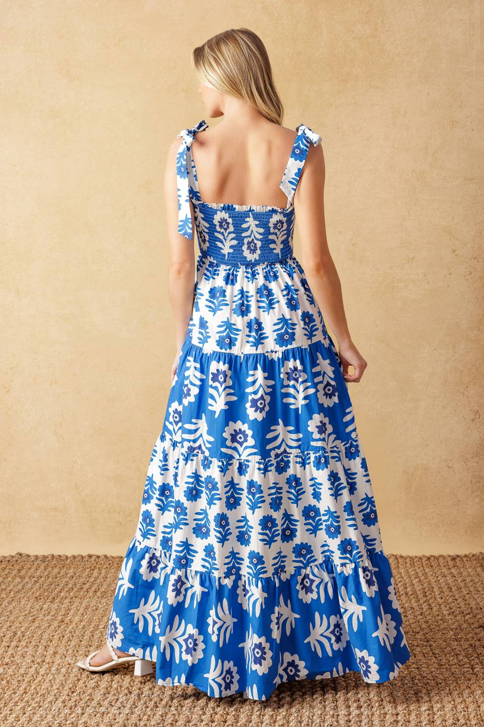 Elegant GLAMOUR IN MOTION Flowy Woven MAXI DRESS for Women - Perfect for Summer Beach Vacations, Weddings & Date Nights