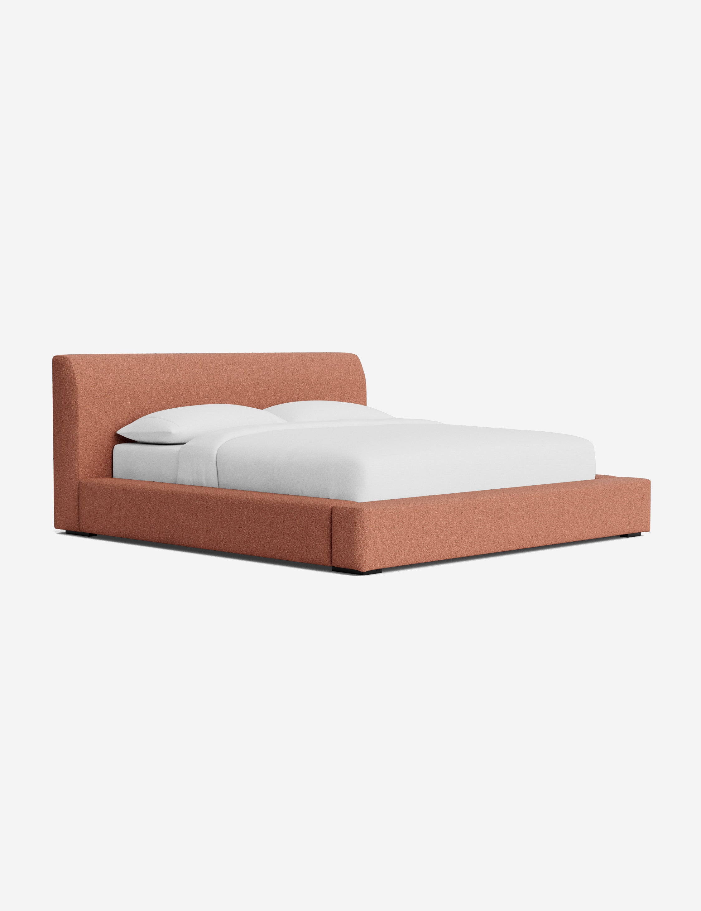Clayton Platform Bed Frame - Queen Size, Modern Minimalist Wooden Bed with Sturdy Slat Support - Perfect for Bedroom, Guest Room, and Small Space Living