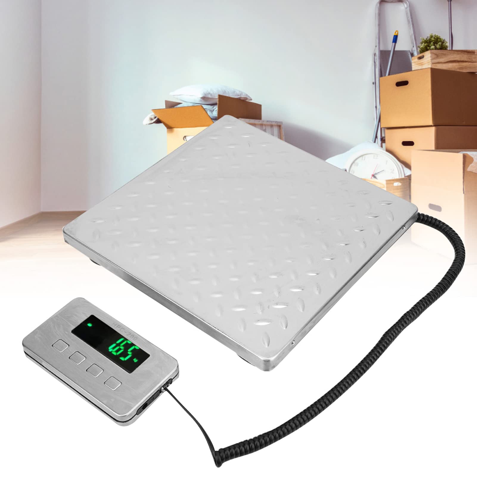 200kg/0.05g Digital Luggage Scale with Stainless Steel Hook - High Precision Portable Electronic Baggage Weighing Scale for Travel, Shipping & Airline Check-in
