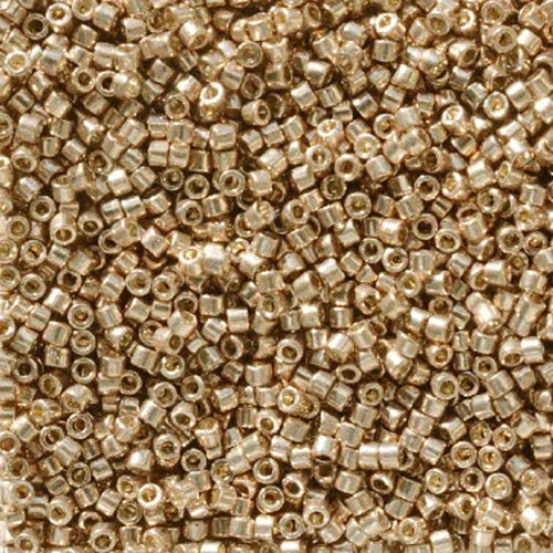 11/0 Delica Beads #2504 Duracoat Antique Gold - 5.2g Glass Seed Beads for Jewelry Making, DIY Crafts, and Beading Projects - Perfect for Bracelets, Necklaces, and Embroidery Designs