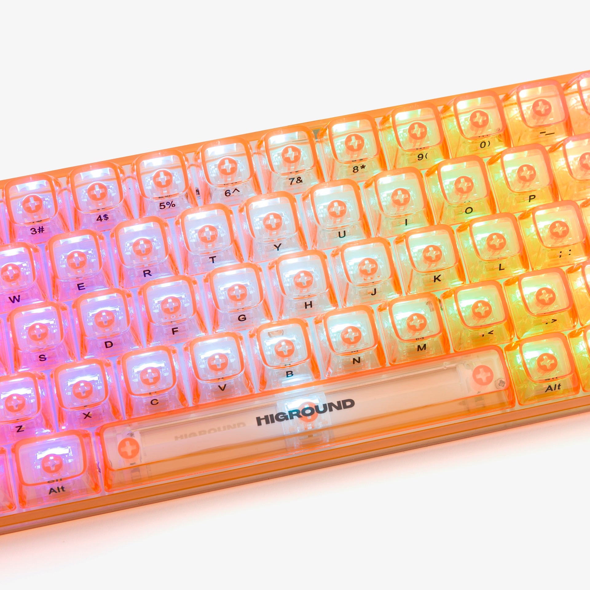Clear Topaz Basecamp 65 Mechanical Keyboard with Silent Glacier Switches - Compact 65% Layout for Gaming, Typing & Office Work