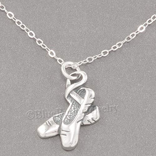 925 Sterling Silver Ballerina Charm Pendant Necklace - Ballet Shoe & Slipper Jewelry for DIY Bracelet Making | Perfect Gift for Dancers & Ballet Lovers