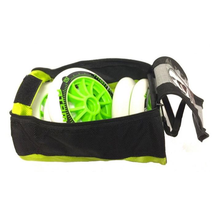 ATOM Wheels 125mm Inline Skating Wheels with Durable Tote Bag - Perfect for Roller Skating, Ice Skating Training & Outdoor Sports Gear Storage