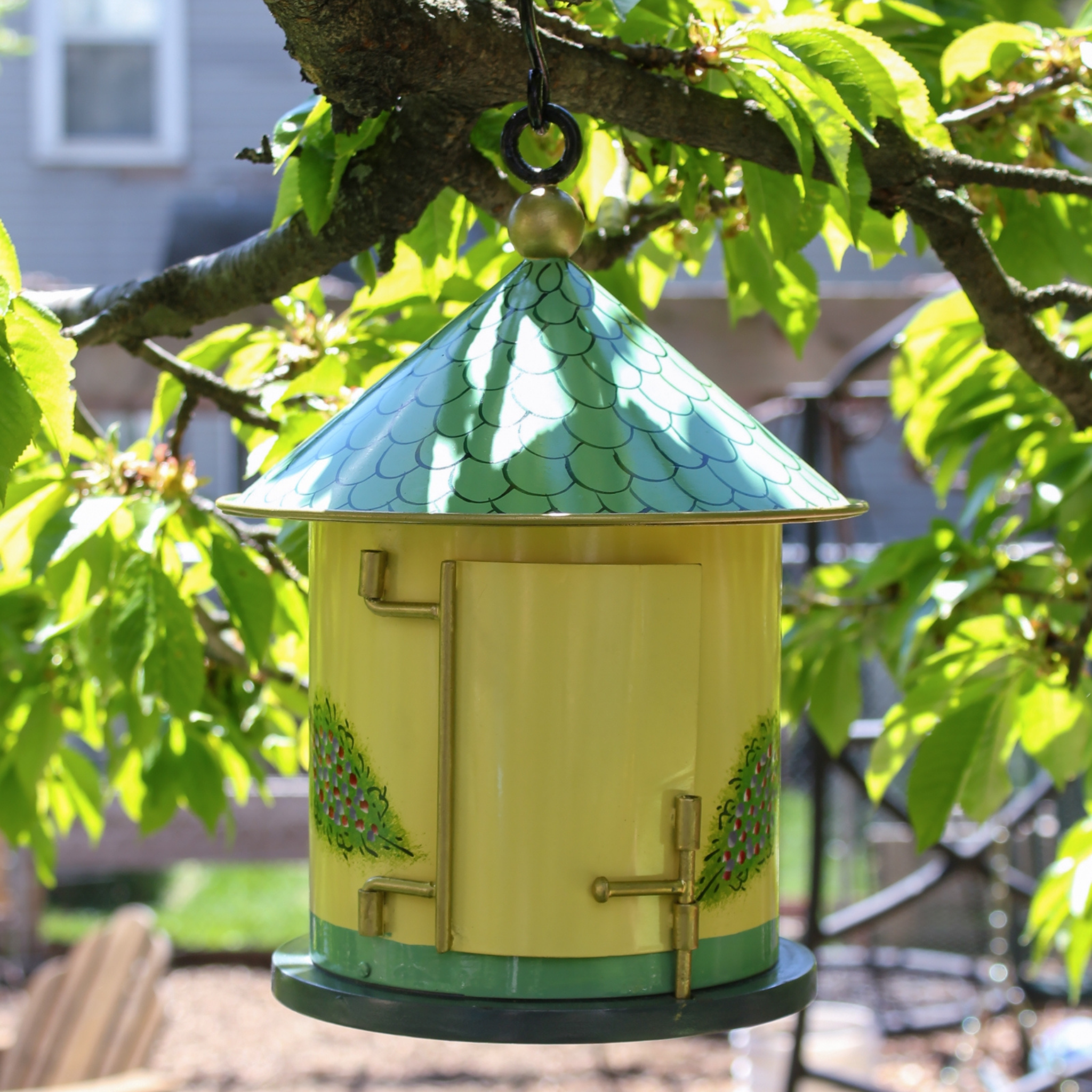 Bastion Birdhouse - Durable Wooden Bird House for Outdoor Garden, Backyard & Patio - Attracts Wild Birds for Natural Pest Control & Bird Watching