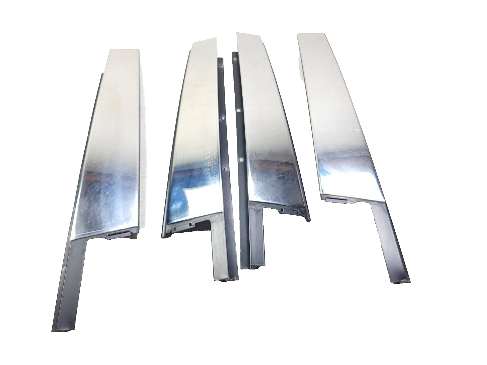 Jaguar X-Type Door Pillar Trim Chrome Molding 4pcs OEM 86k - Perfect for Car Restoration & Luxury Upgrade
