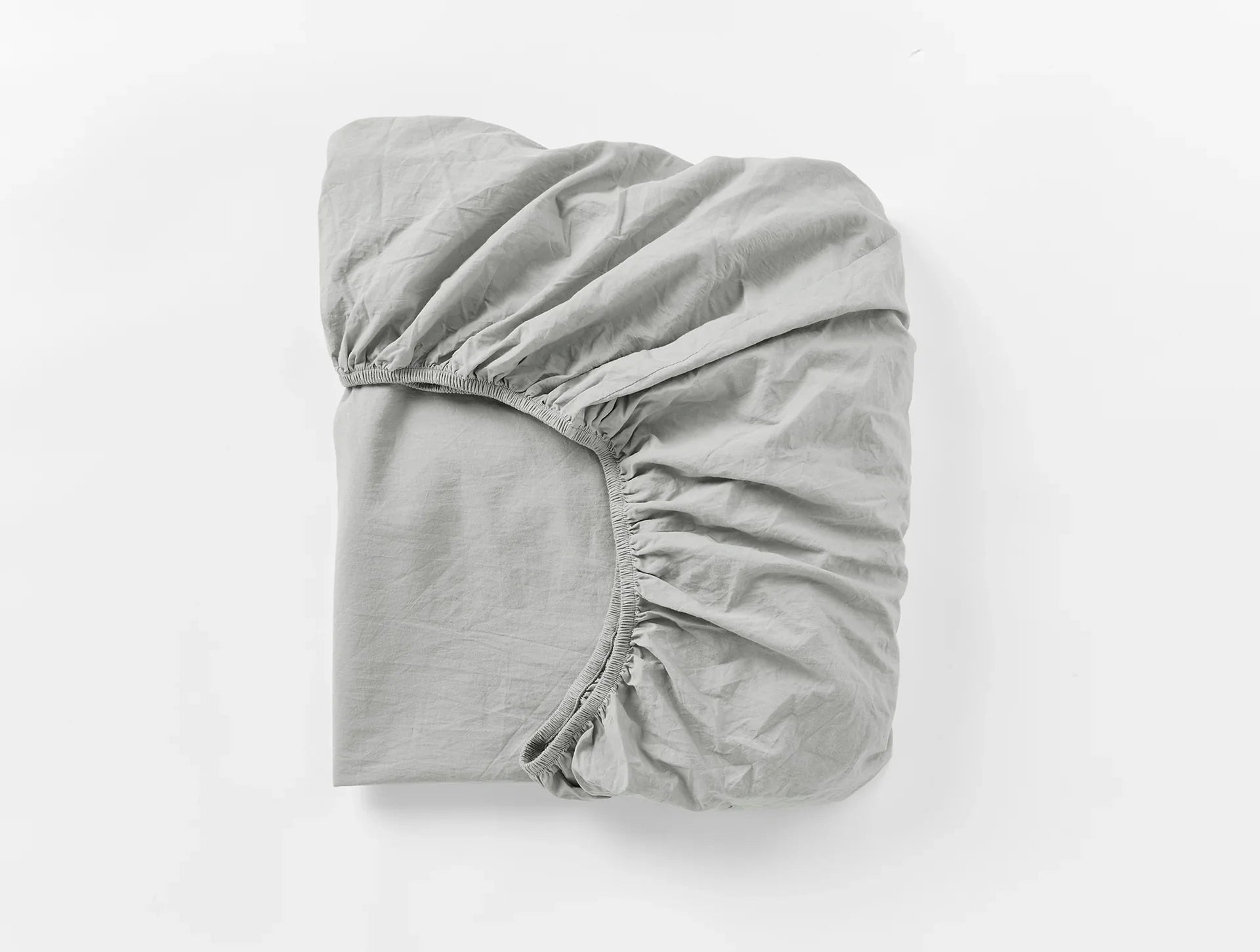 Organic Crinkled Percale Fitted Sheet - Queen Size, 100% Organic Cotton, Wrinkle-Resistant & Breathable - Perfect for Eco-Friendly Bedrooms & Sustainable Home Decor