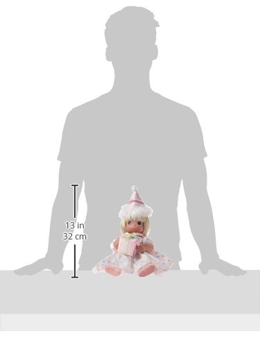 Precious Moments The Doll Maker Linda Rick 12-inch Birthday Wishes Blonde Doll - Perfect Gift for Birthdays, Collectors & Home Decor