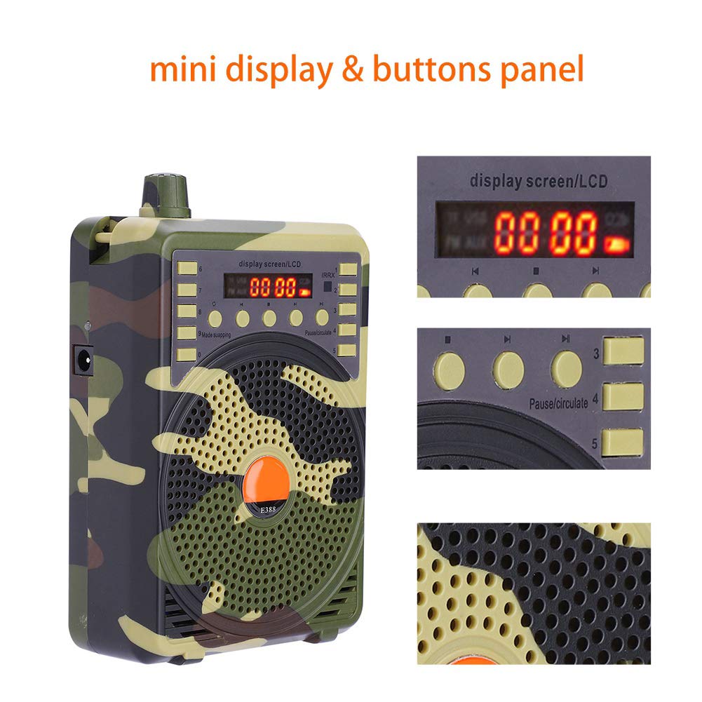 Rehomy Hunting Speaker - Portable Outdoor Electronic Bird Caller with MP3 Playback & Remote Control - US Plug - Ideal for Hunting, Bird Watching, and Wildlife Observation