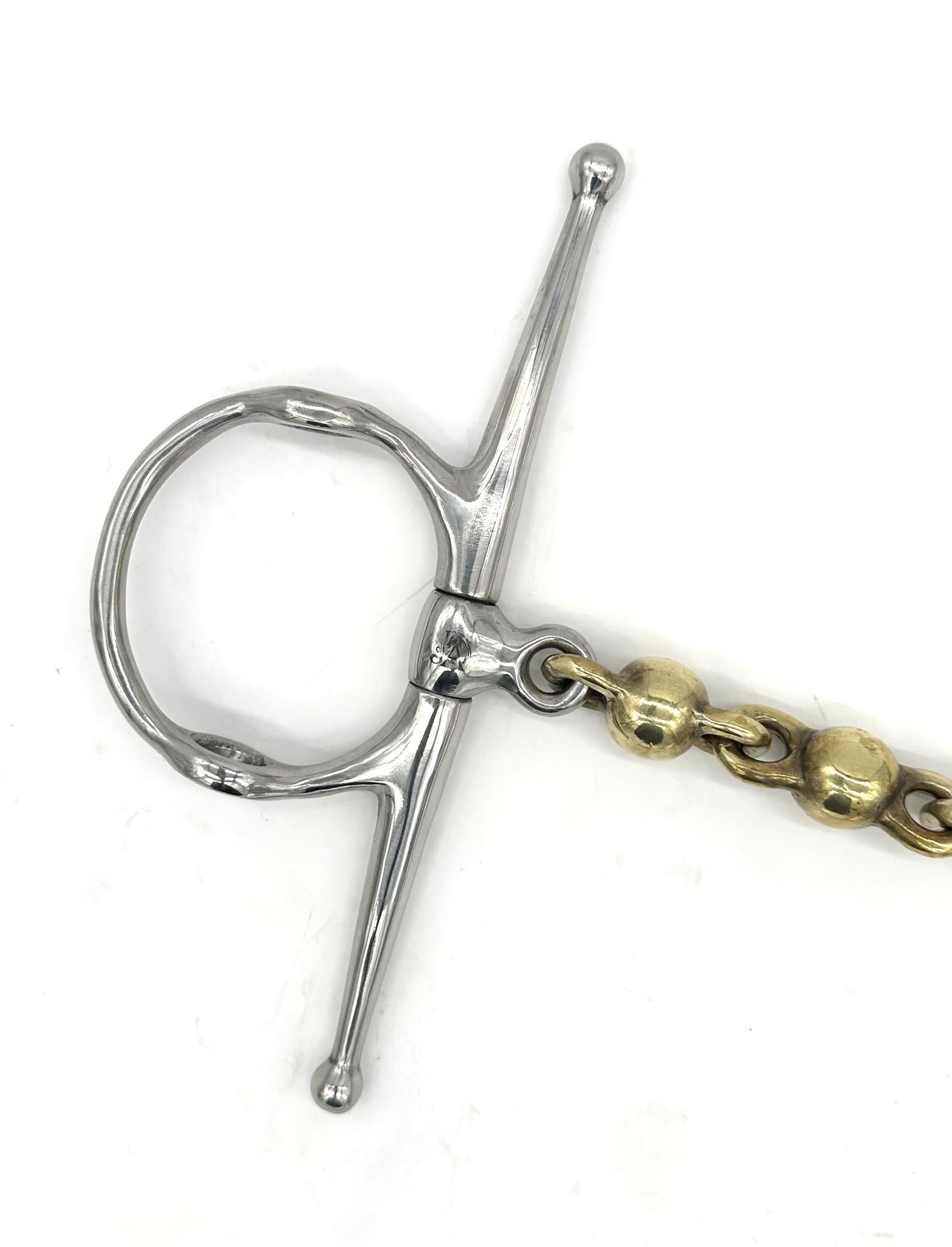 Jake Adams Brass Mouth Waterford Nelson Gag Bit for Horses - English Riding, Training & Show Jumping - Durable Horse Bit for Equestrian Sports