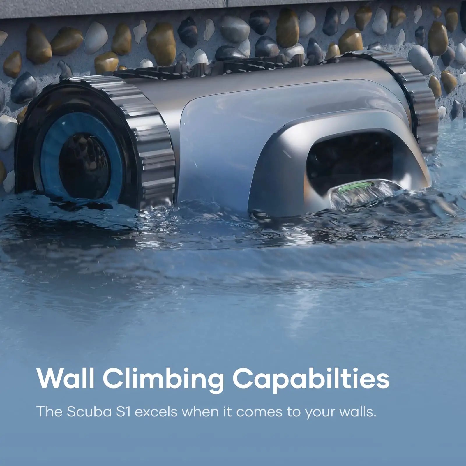 Aiper SCUBA S1 Cordless Robotic Pool Cleaner - Automatic Swimming Pool Vacuum for Inground & Above Ground Pools - Ideal for Home, Backyard, and Vacation House Maintenance