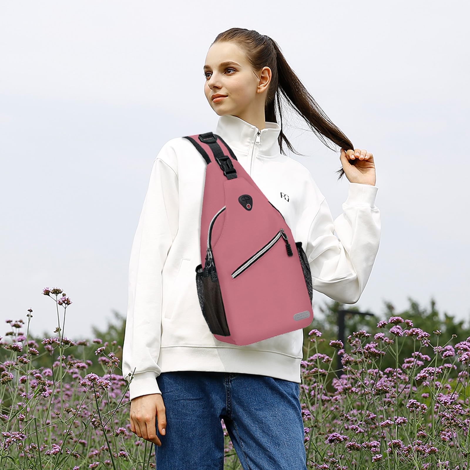 MOSISO Sling Backpack - Lightweight Crossbody Shoulder Bag for Travel, Hiking, Work & School | Water-Resistant Multipurpose Daypack for Men & Women | Perfect for Commuting, Gym & Outdoor Adventures