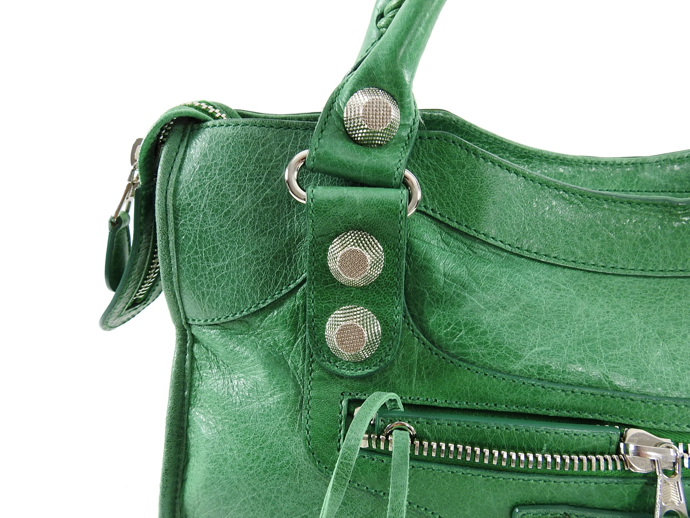 Balenciaga Green Motocross Giant 21 City Bag - Luxury Designer Handbag for Women, Perfect for Everyday Use, Travel & Fashion Accessories