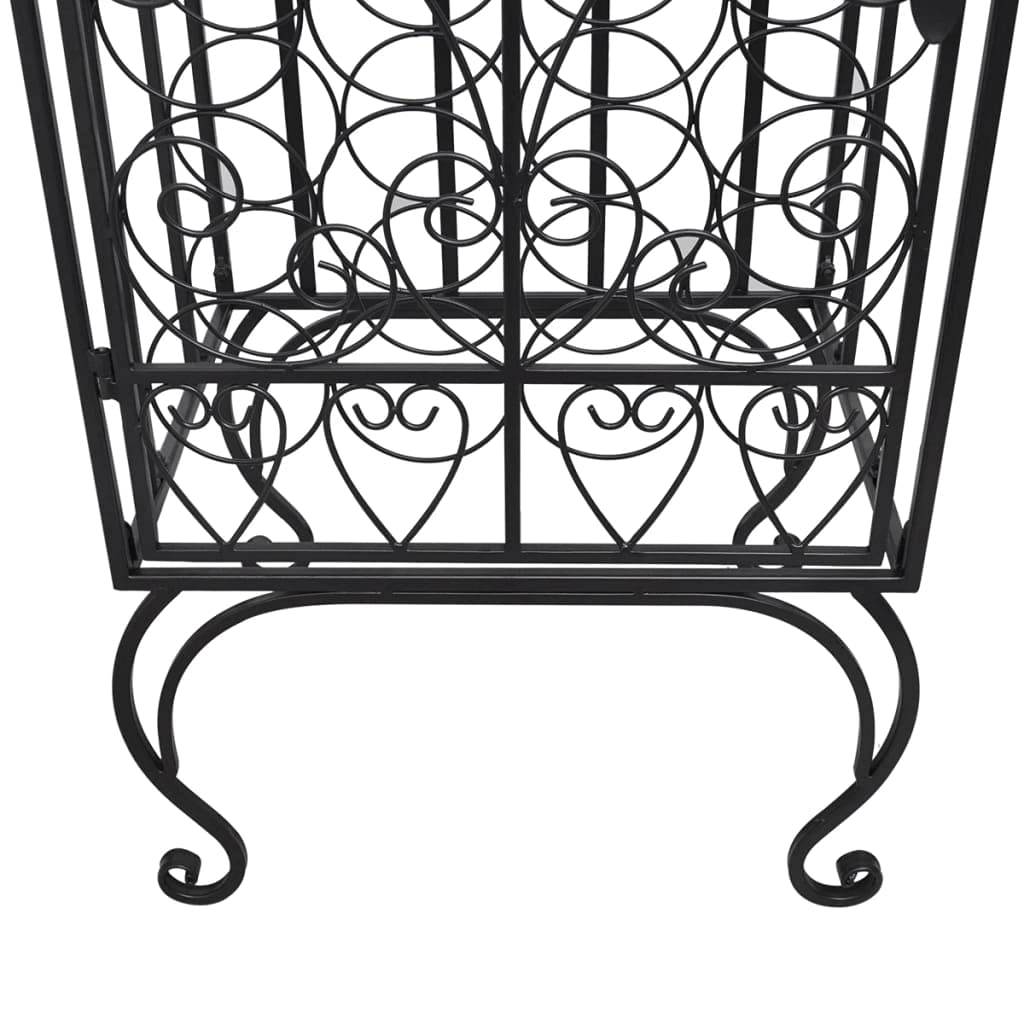 CHARMMA 28-Bottle Freestanding Metal Wine Rack - Sturdy Wine Holder & Display Shelf for Kitchen, Bar, Living Room - Perfect for Wine Storage & Home Decor - Dimensions 1'7