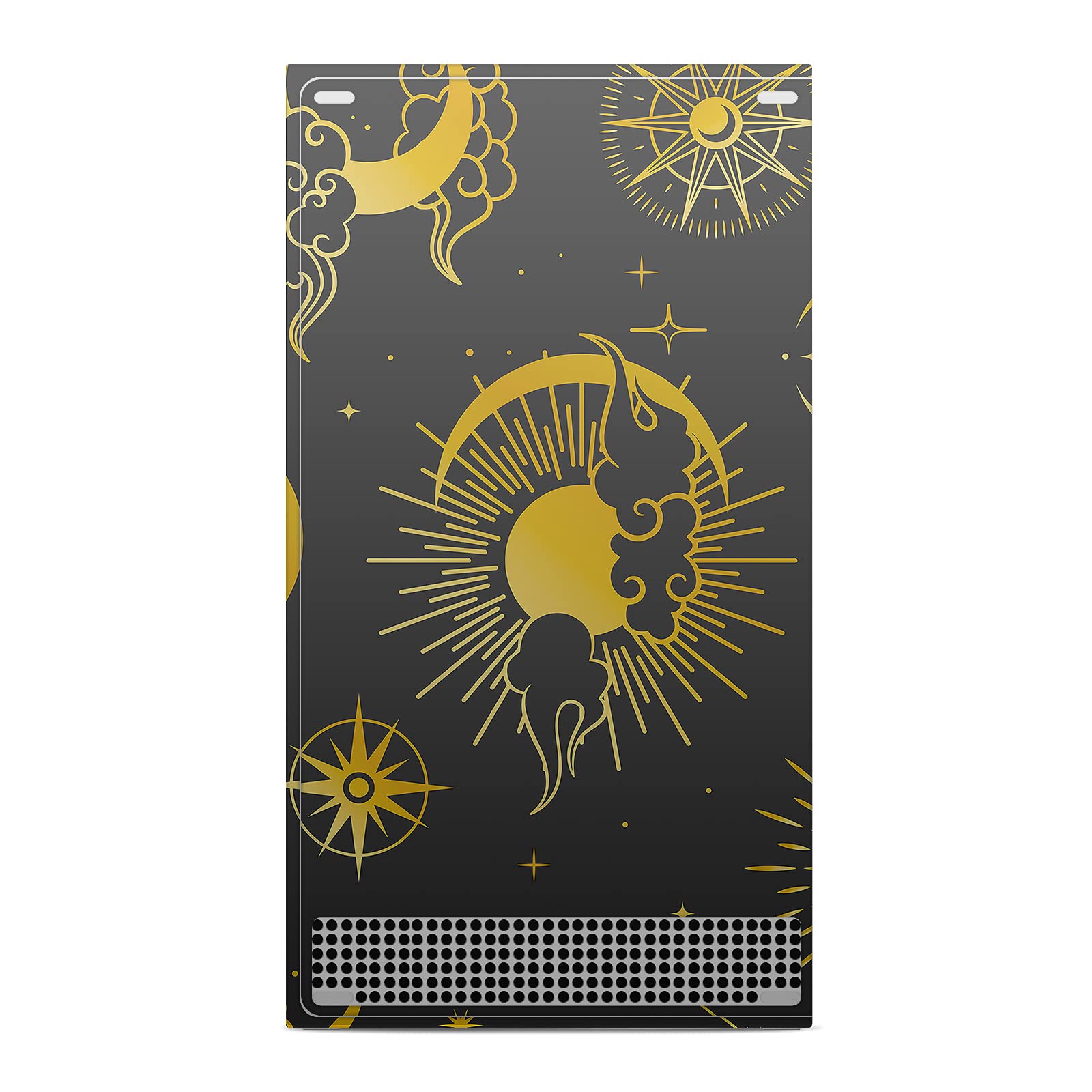 Official Haroulita Sun Moon and Stars Matte Vinyl Skin Sticker for Xbox Series S Console & Controller Bundle - Gaming Protection & Custom Design - Perfect for Gaming Setups & Personalization