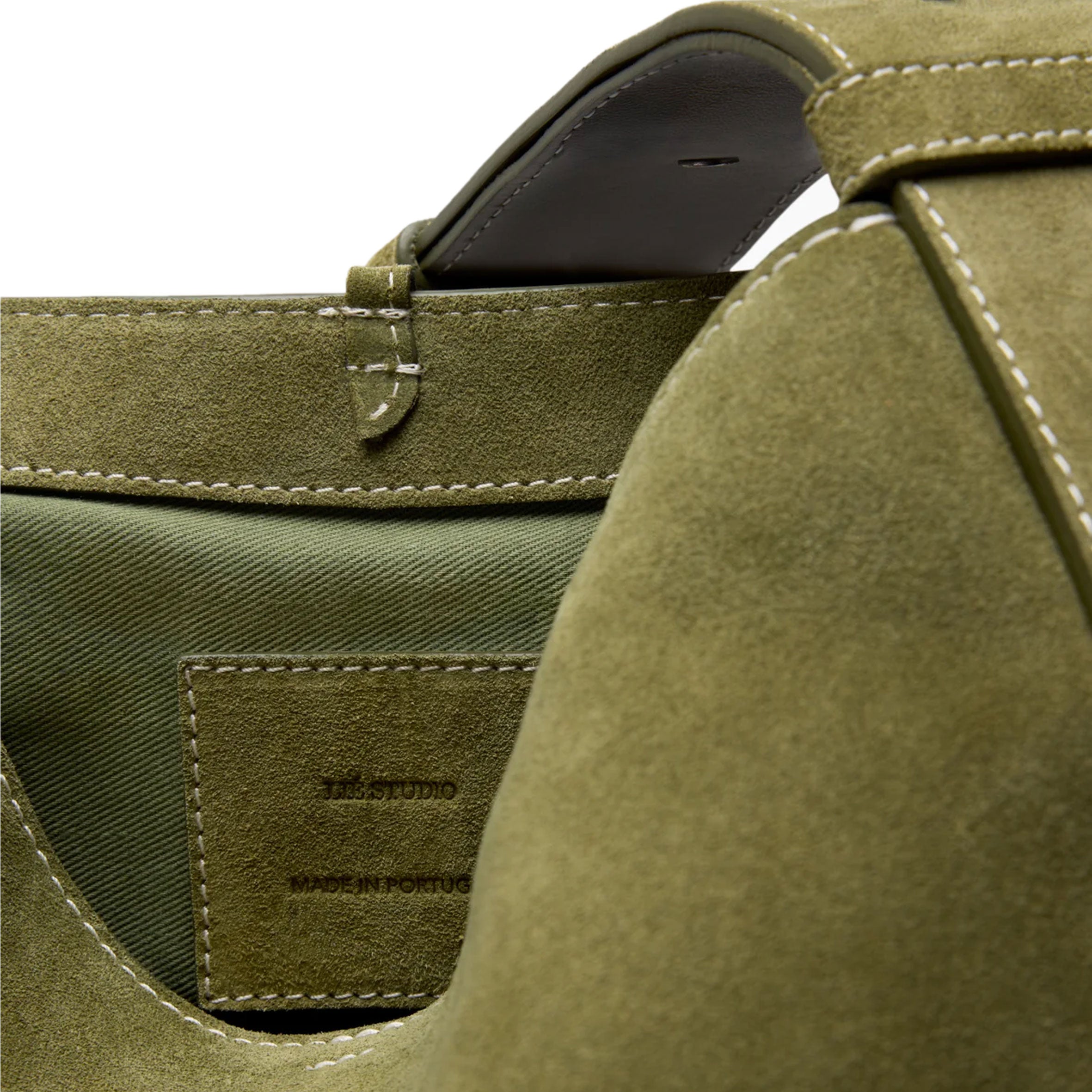 Premium Suede Norma Tote Bag in Moss Green - Stylish Women's Handbag for Work, Travel & Everyday Use