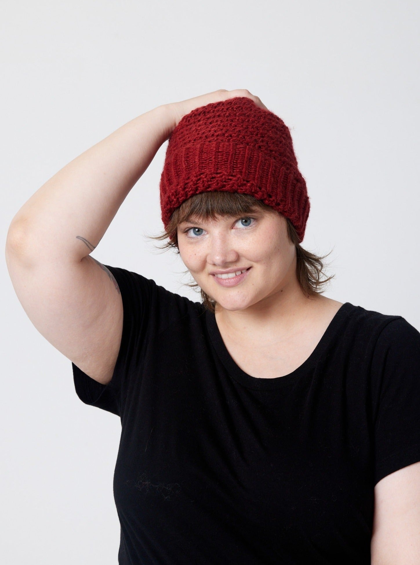 Jude Beanie Ruby - Soft & Warm Winter Knit Hat for Women & Men - Perfect for Skiing, Snowboarding & Outdoor Activities