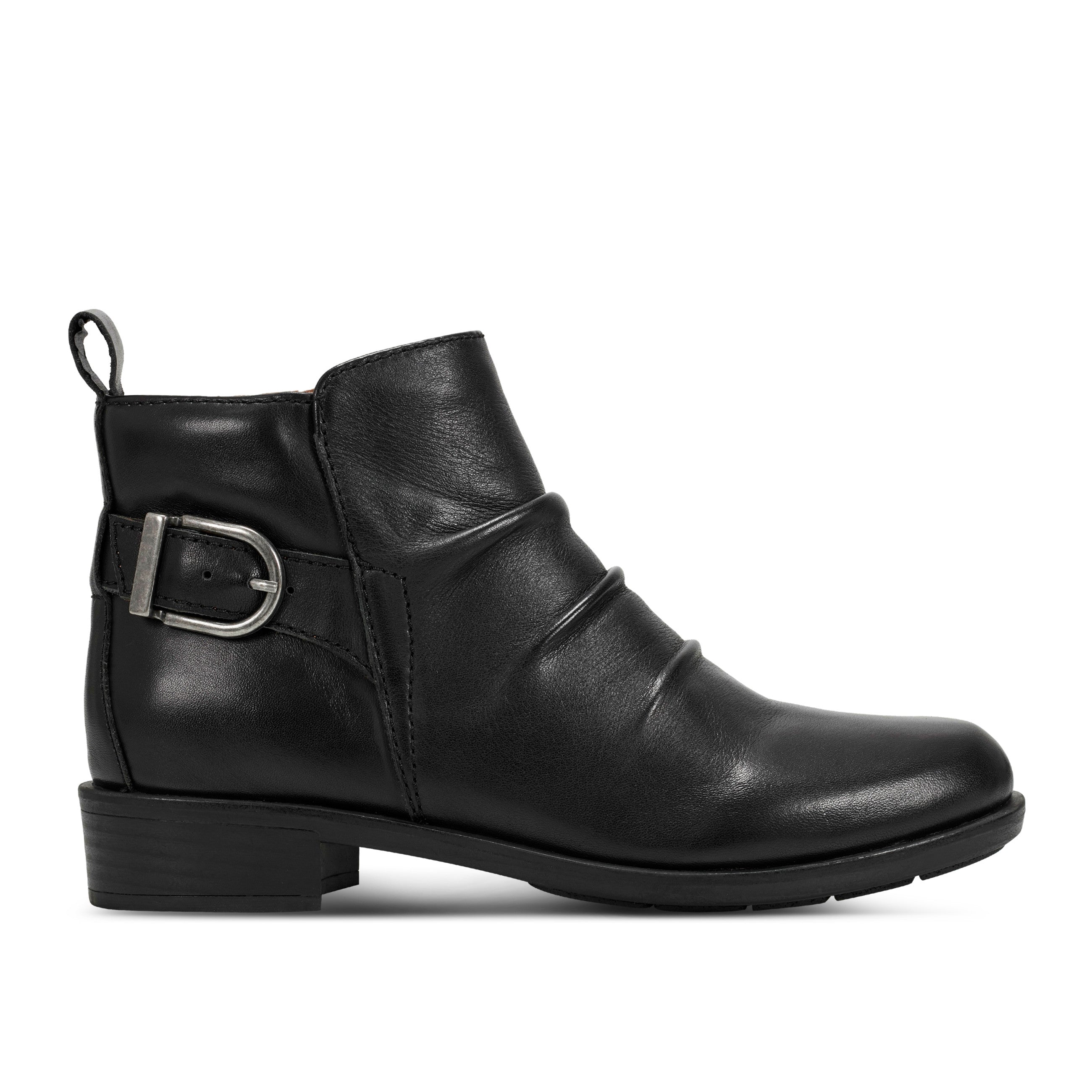 Women's Nessa Ruched Ankle Boots - Stylish Casual Booties for Everyday Wear | Perfect for Office, Date Night & Fall Outfits